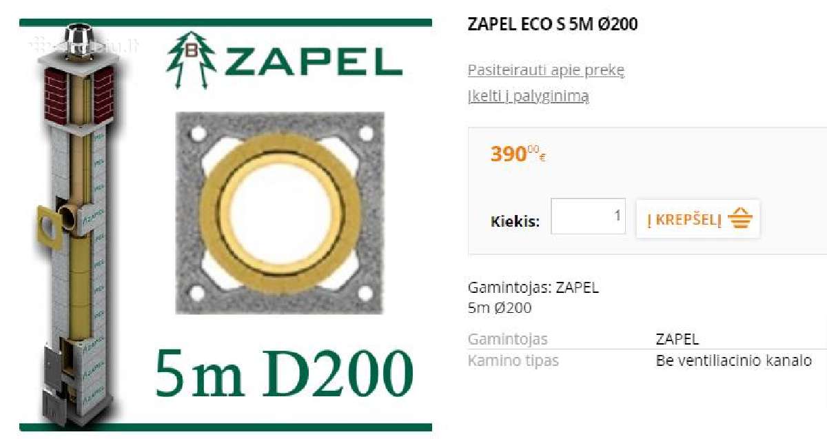 Naujas pigiau ant 100e Zapel Keramini Kamina