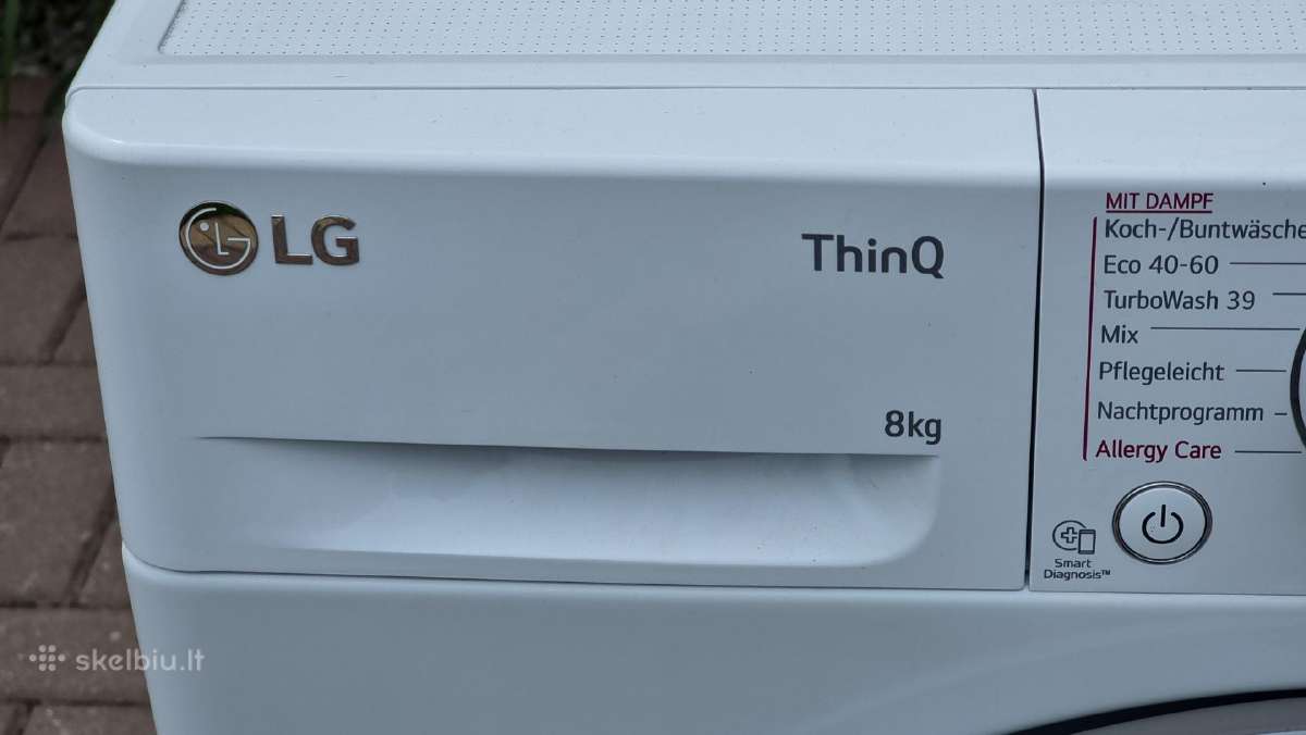 LG F4wv708p1e , 8 kg + garantija - nuotraukos Nr. 8