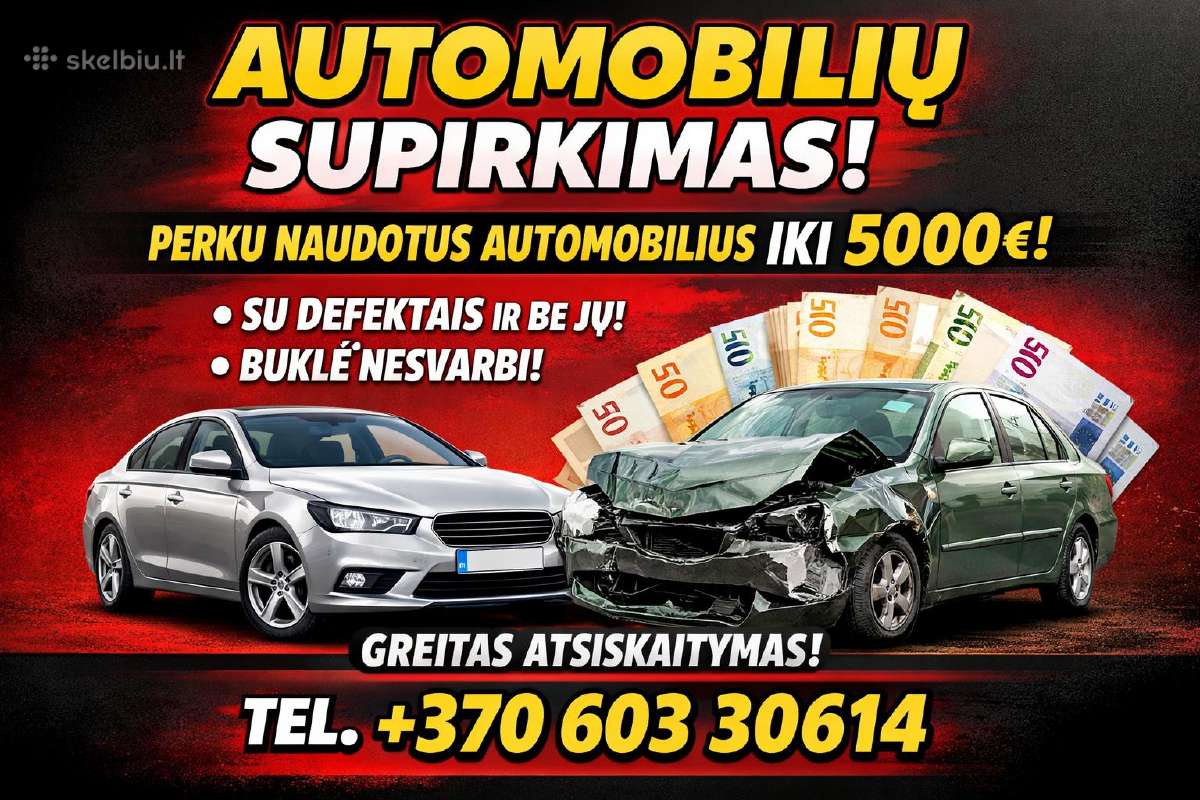 Brangiai perku naudotus automobilius