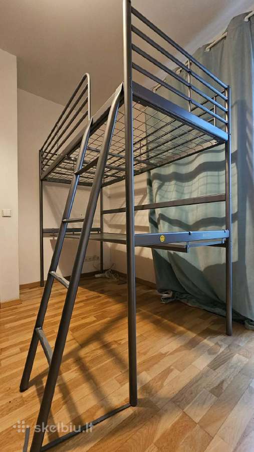 Metalinė Ikea lova Svarta
