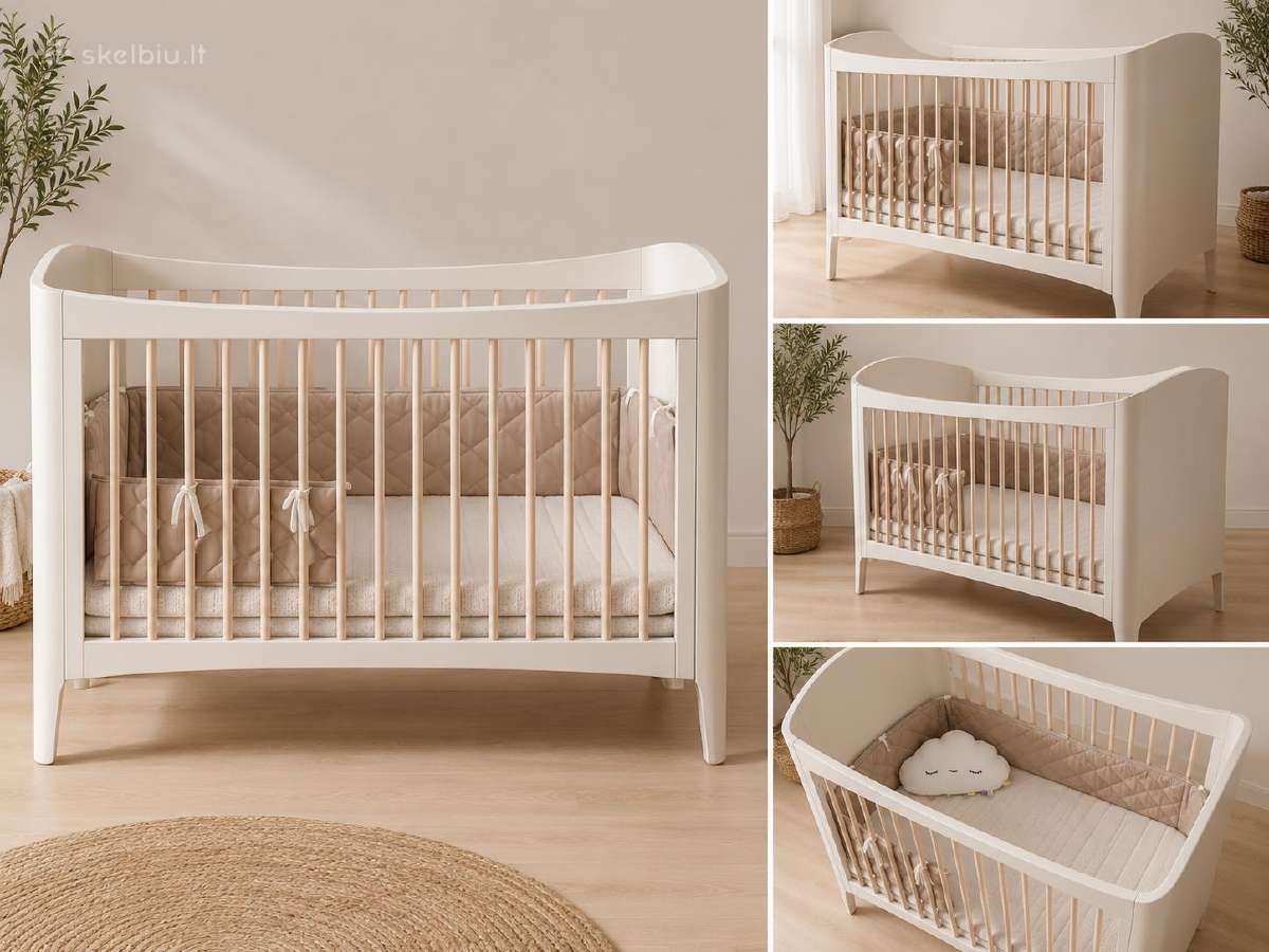 Troll Nursery lovytė su lono čiužinuku