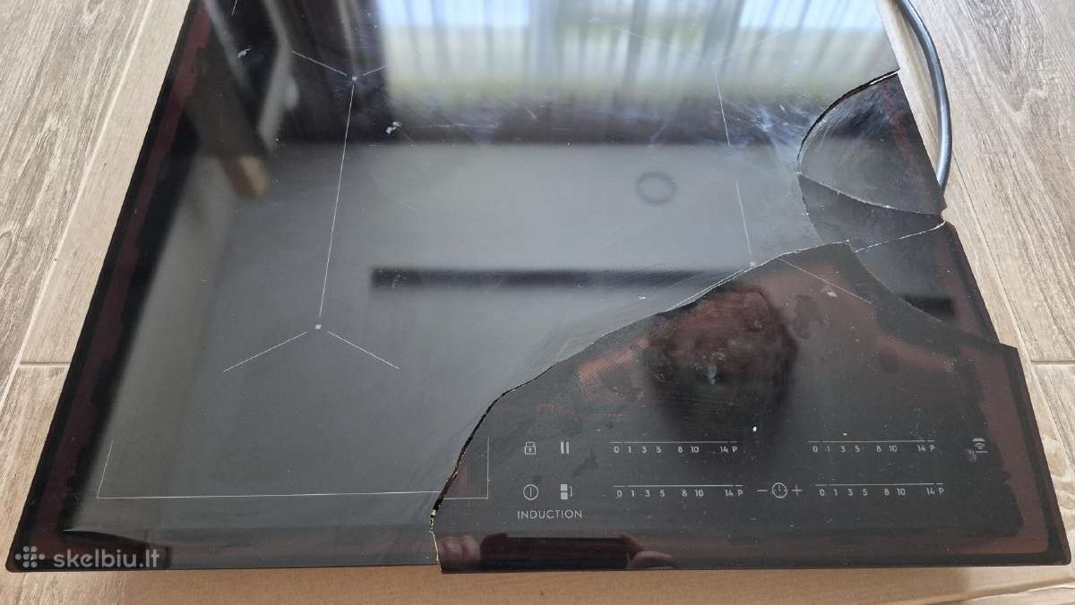 Kaitlentė Electrolux Eiv634 skilęs stiklas, veikia