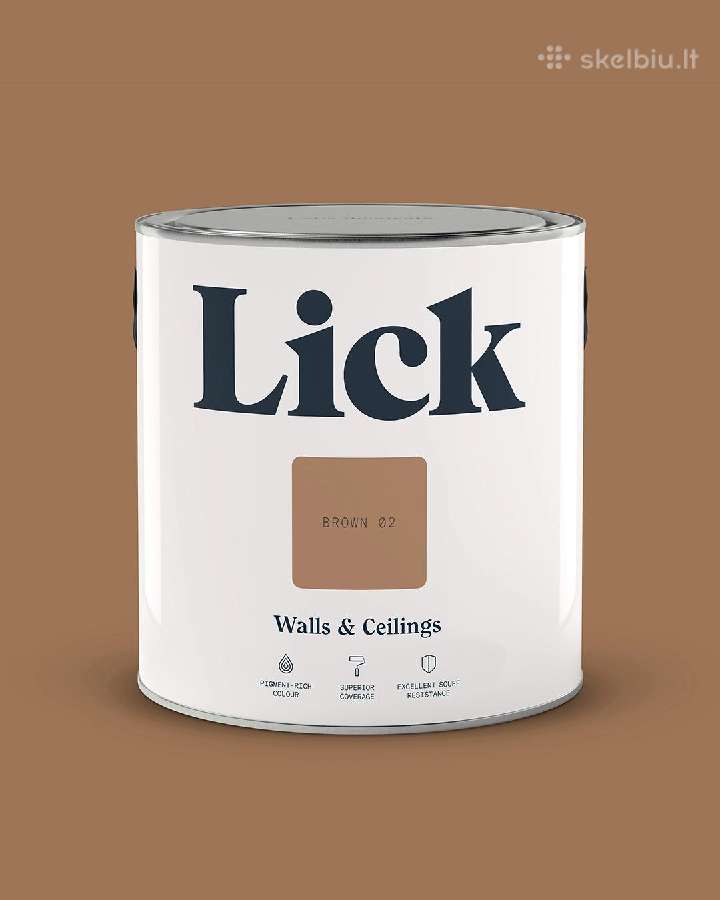 12.5l Lick Brown 02 Matt dažų - nuotraukos Nr. 5