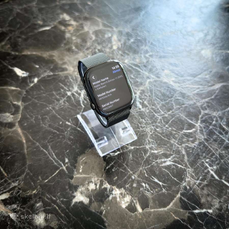 Apple Watch 11 46mm Slate Titanium + Milanese - nuotraukos Nr. 7