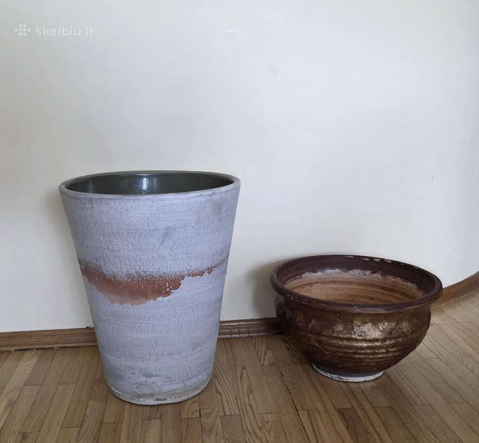 Didelis molinis gėlių vazonas aukštis 50 cm - nuotraukos Nr. 3