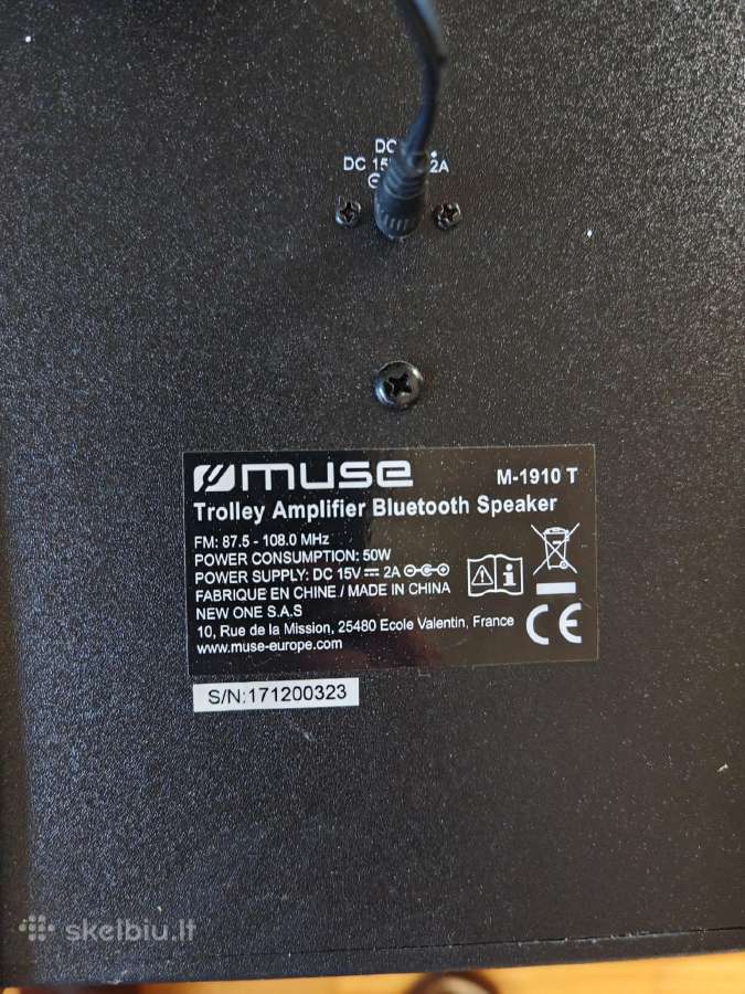 Belaidė kolonėlė Muse M-1910 T, 100 W - nuotraukos Nr. 3