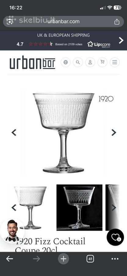 Prabangios Urban Bar „Retro Fizz 1920“ kokteilių t