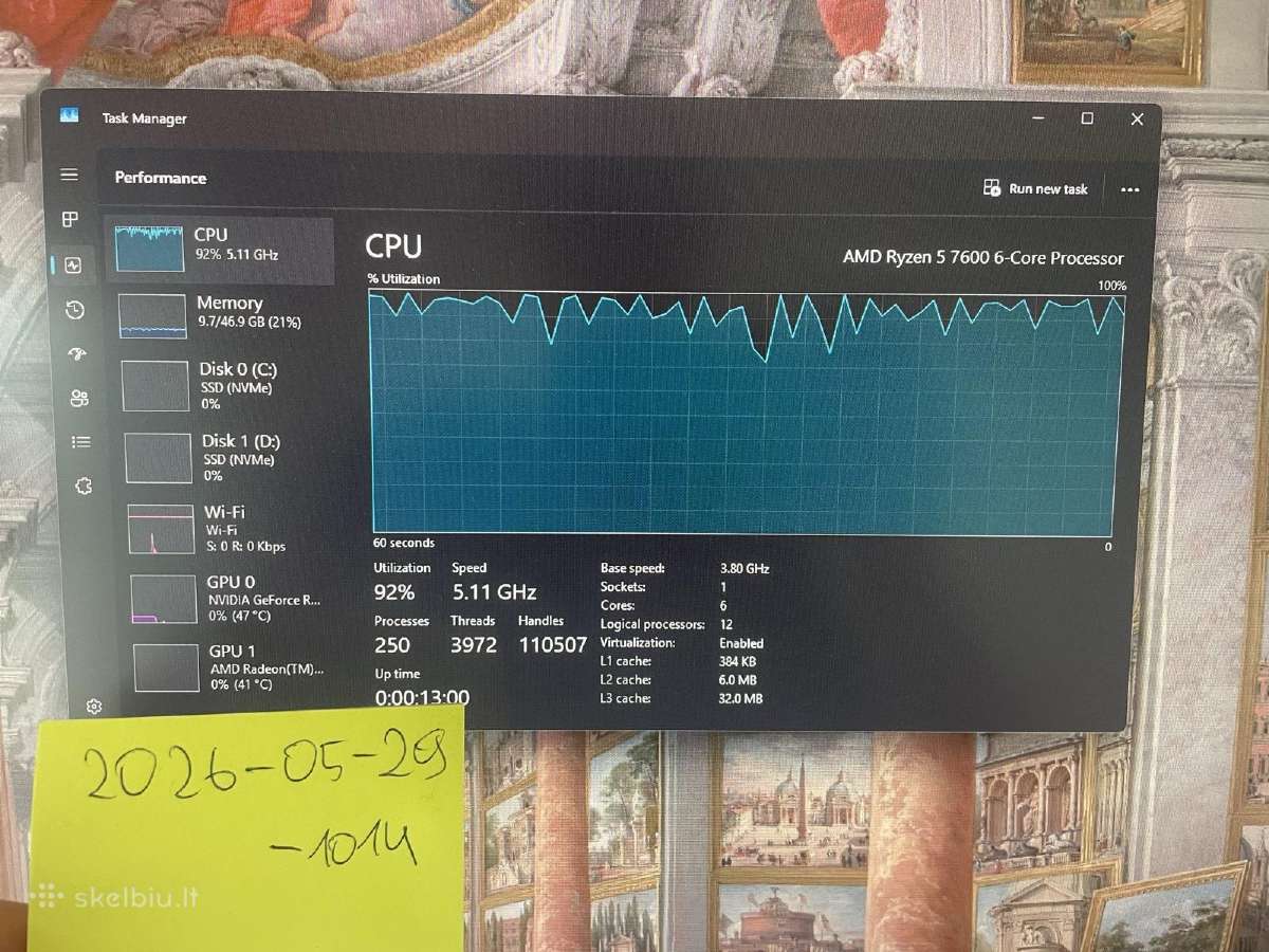 Procesorius Amd Ryzen 5 7600 Box (su aušintuvu) - nuotraukos Nr. 5