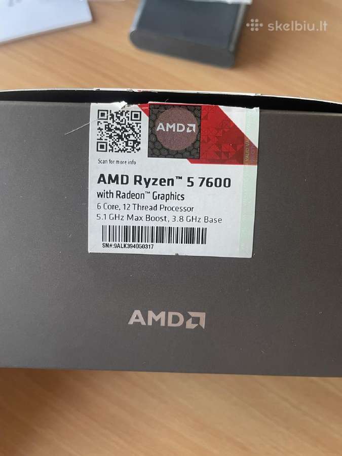 Procesorius Amd Ryzen 5 7600 Box (su aušintuvu) - nuotraukos Nr. 3