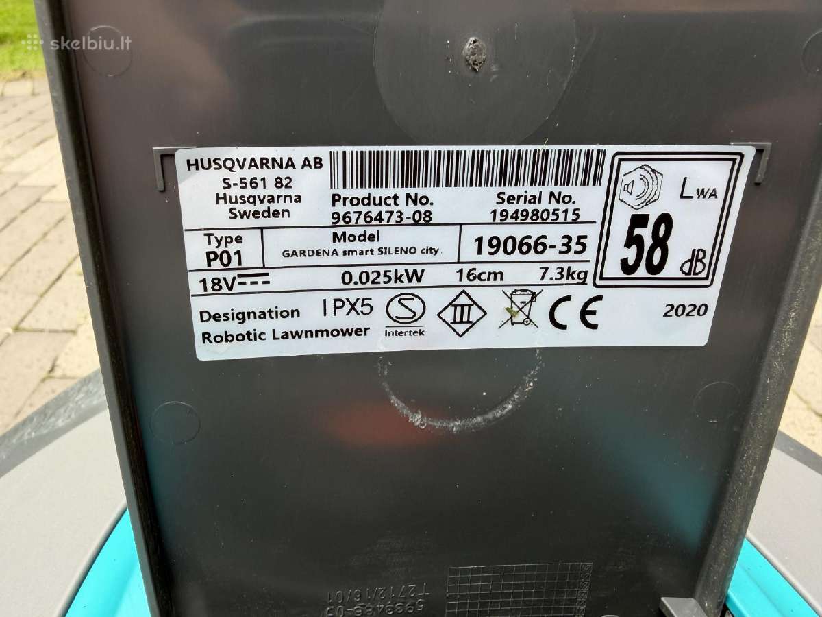 Parduodamas vejos robotas Gardena Silena City 600 - nuotraukos Nr. 3