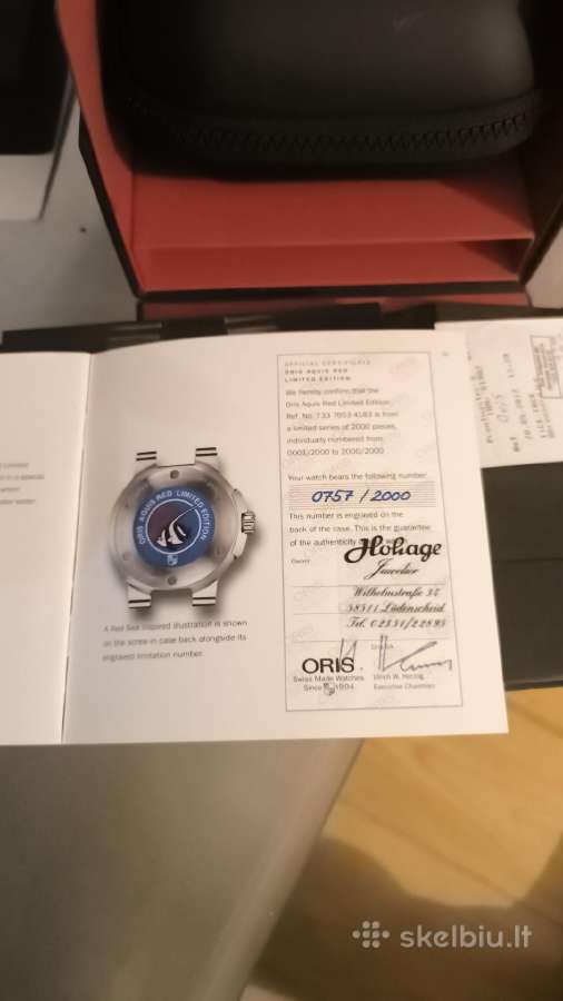 Oris Aquis Red Sea Limited edition - nuotraukos Nr. 8