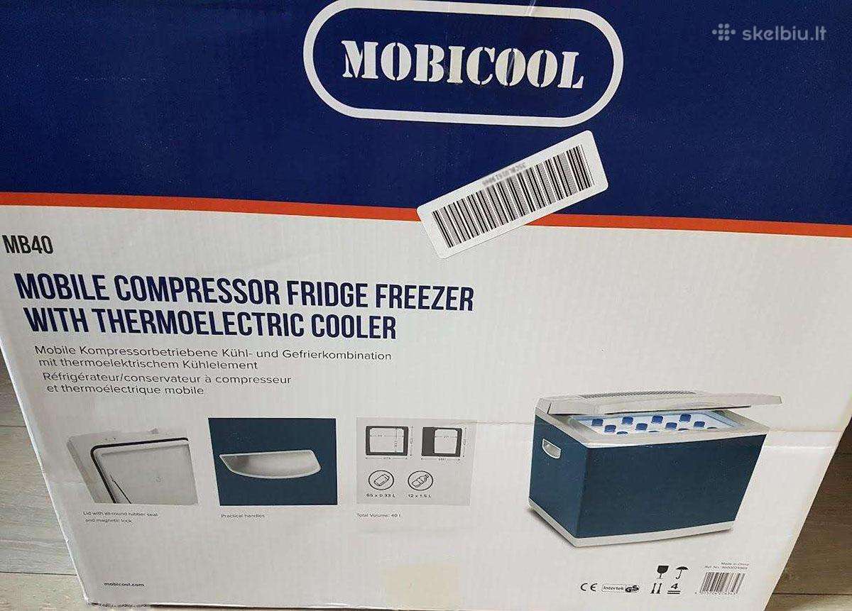 Naujas nešiojamas šaldytuvas Mobicool Mb40