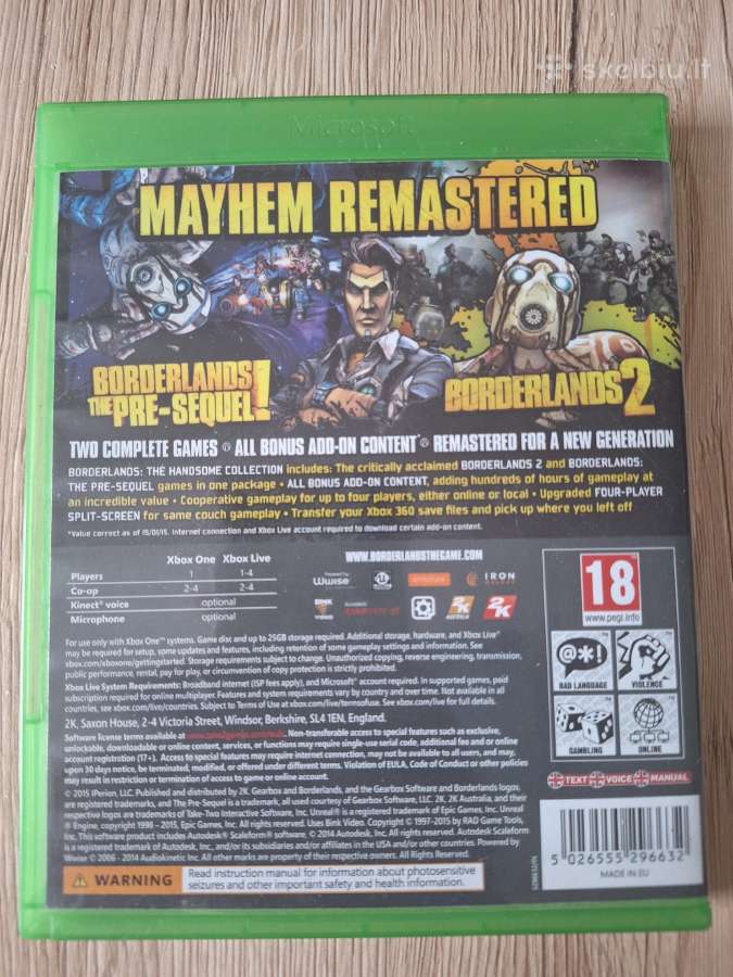 Borderlands handsome collection xbox one - nuotraukos Nr. 3