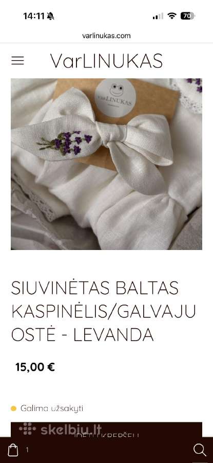 Minkštinto lino suknelė “margarita iš Varlinukas - nuotraukos Nr. 7