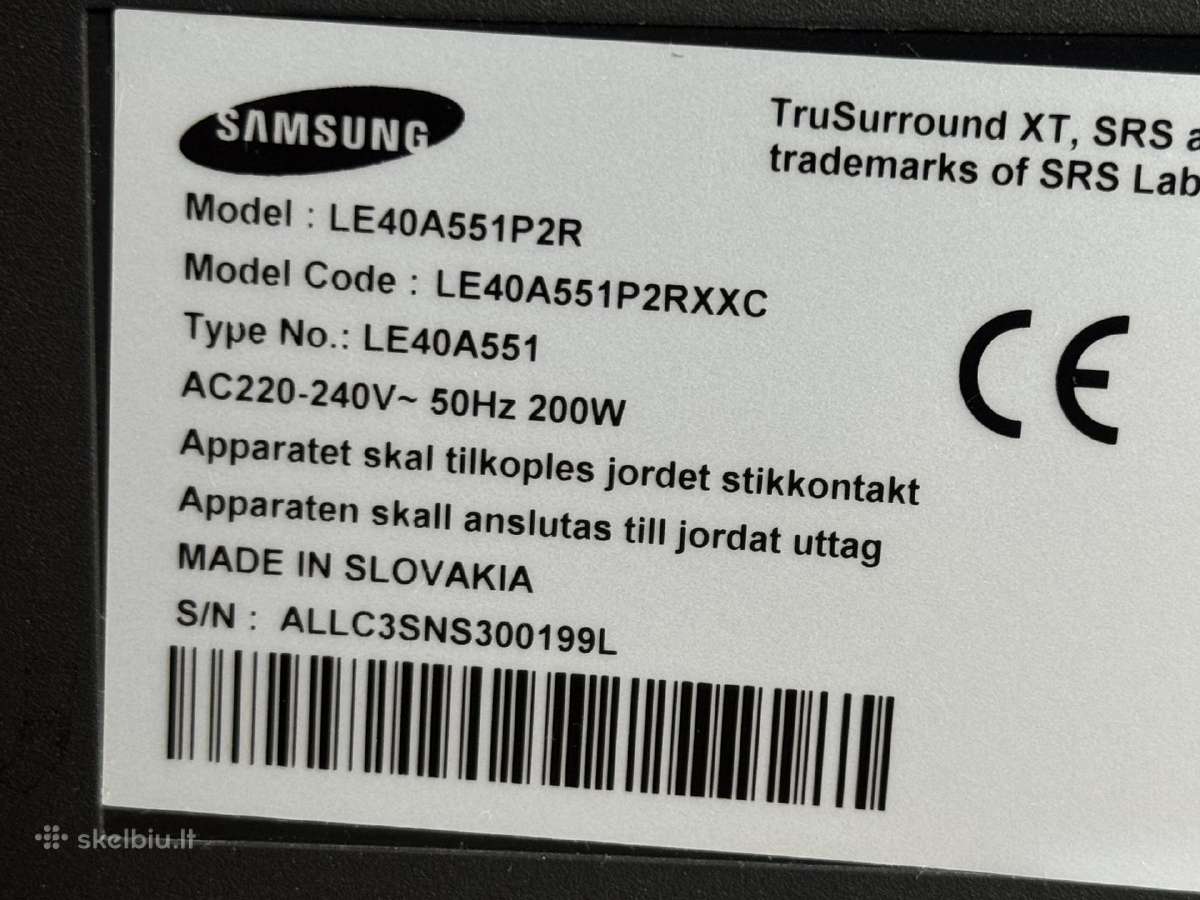Naudotas televizorius Samsung - nuotraukos Nr. 2