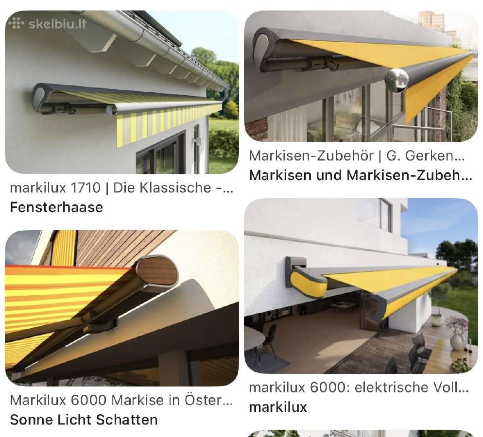 Parduodama Markilux Elektrinė Kasetinė Markizė 6m