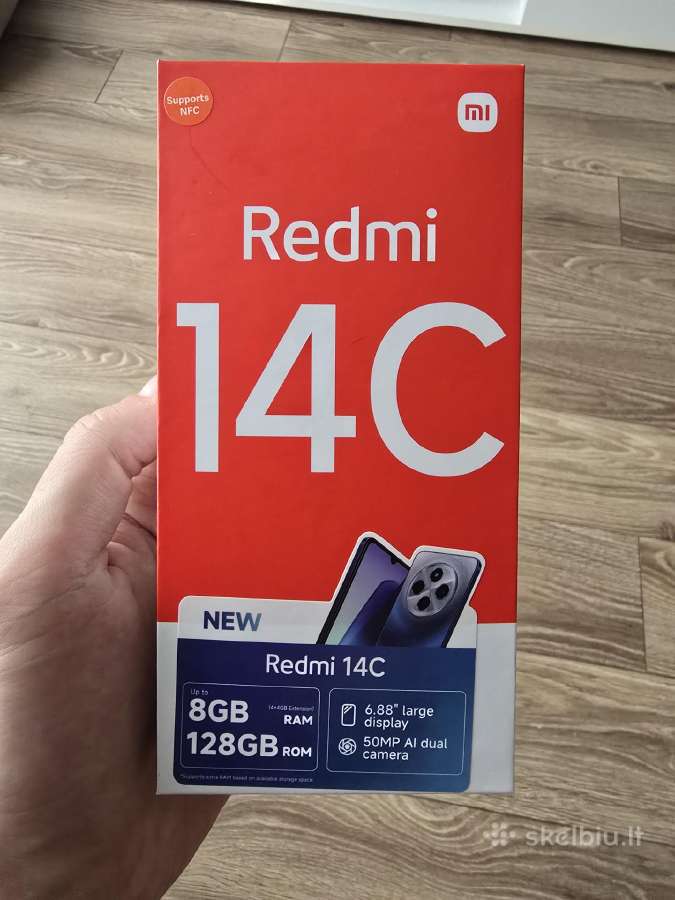 Naujas Xiaomi Redmi 14c (128gb/8gb RAM, Nfc)