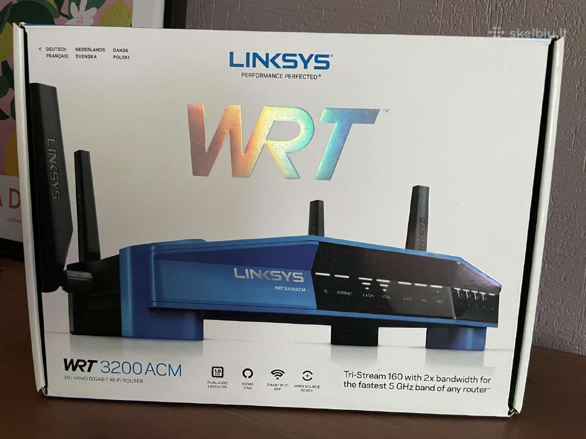 Linksys Wrt 3200 Acm router maršrutizatorius