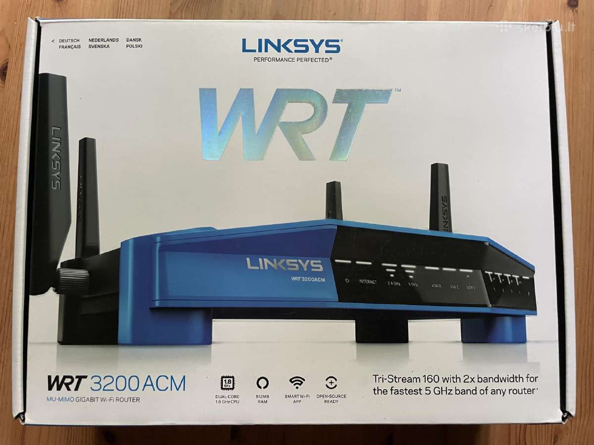 Linksys Wrt 3200 Acm router maršrutizatorius - nuotraukos Nr. 2
