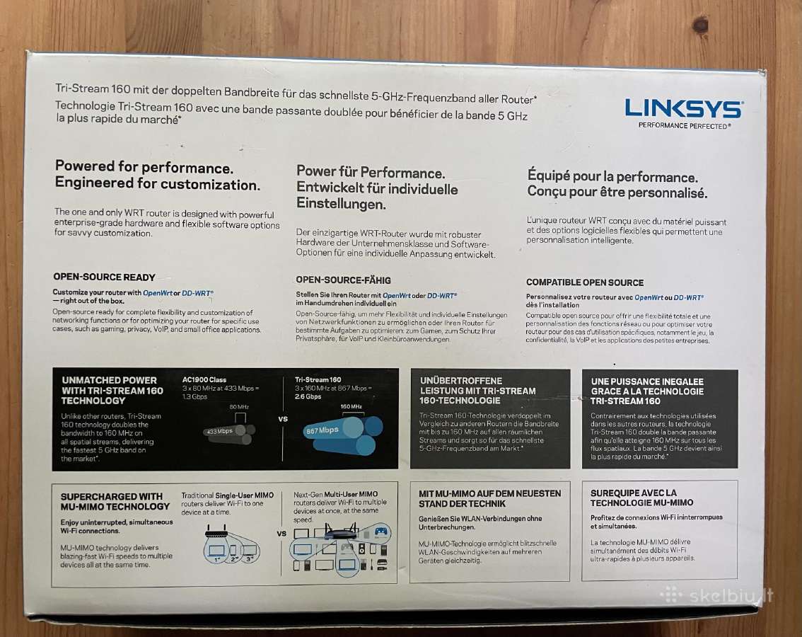 Linksys Wrt 3200 Acm router maršrutizatorius - nuotraukos Nr. 3