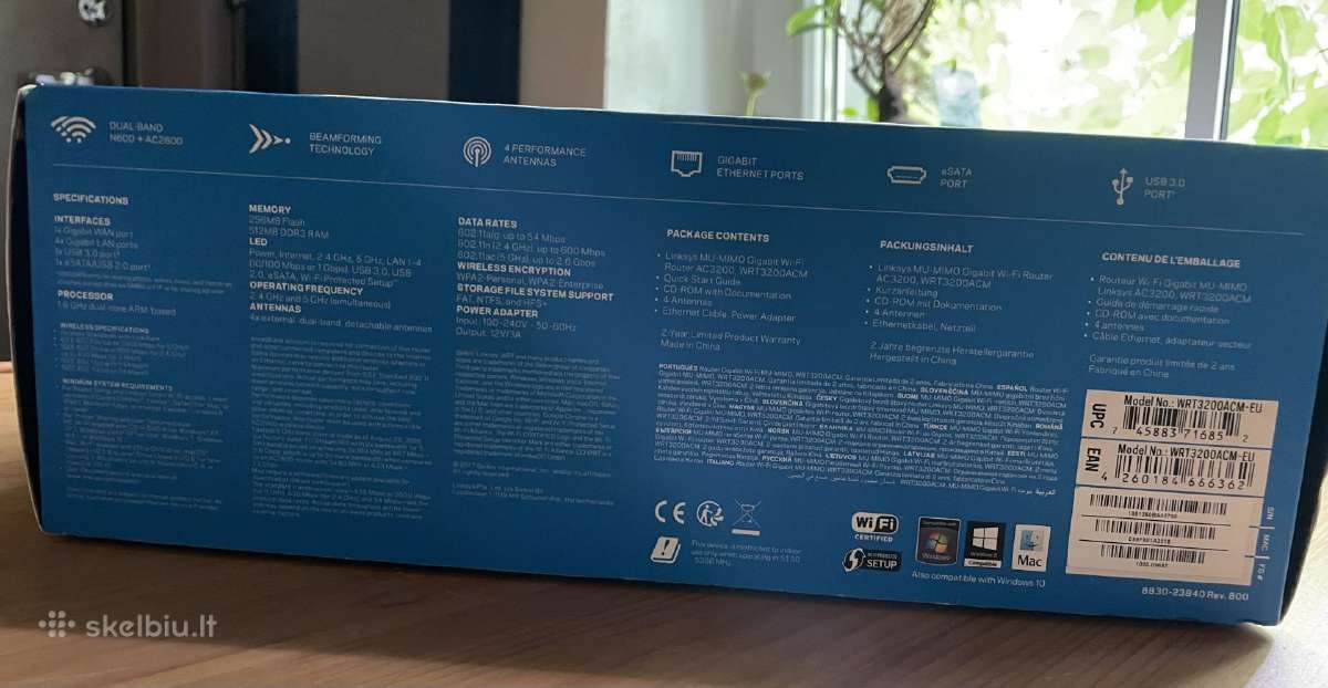 Linksys Wrt 3200 Acm router maršrutizatorius - nuotraukos Nr. 6