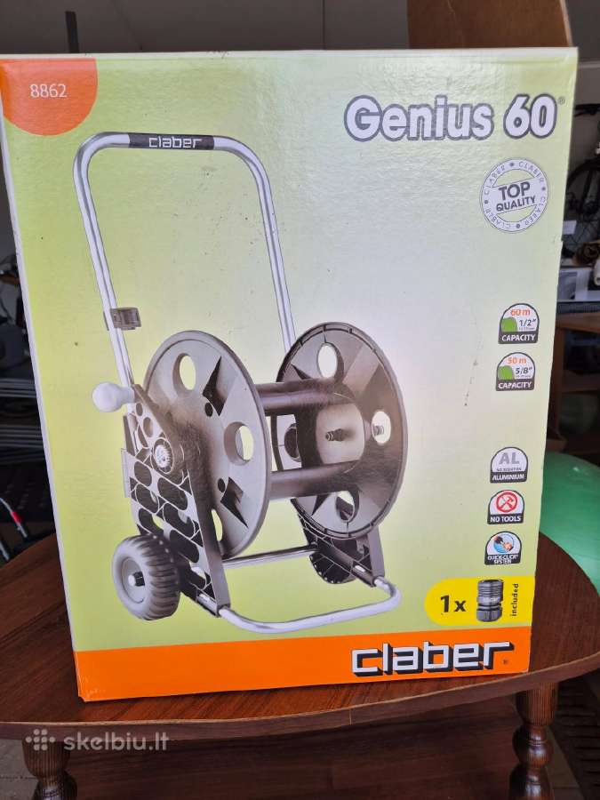 Žarnos vežimėlis Claber Genius 60