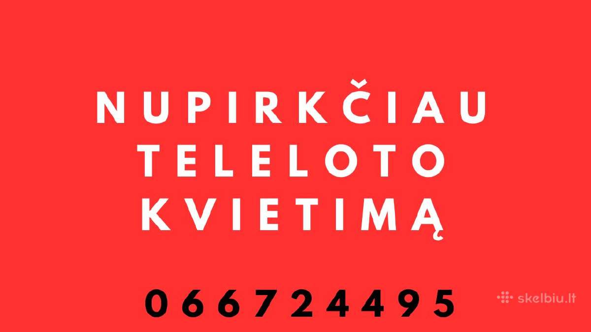 Perku teleloto bilietą pakvietimą į studiją