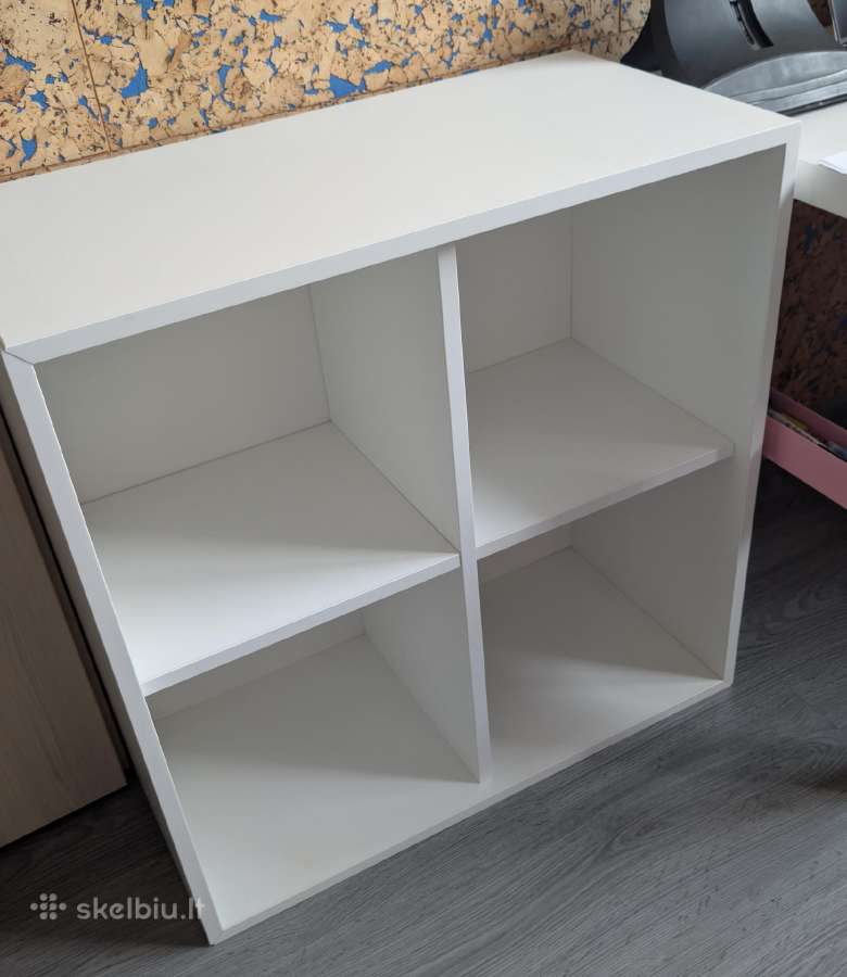 Ikea Eket spintelė su 4 skyriais (balta)