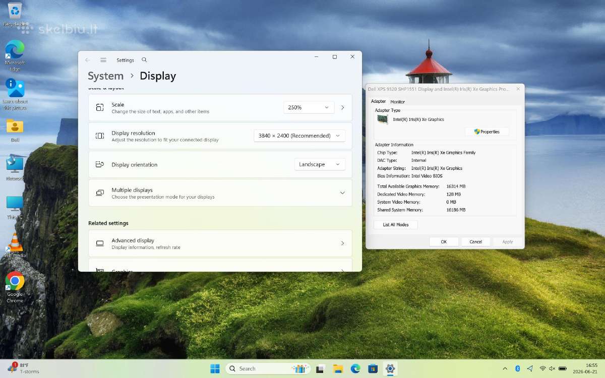 Dell Xps 13 9320 Plus i7 32gb 1tb 4k - nuotraukos Nr. 10