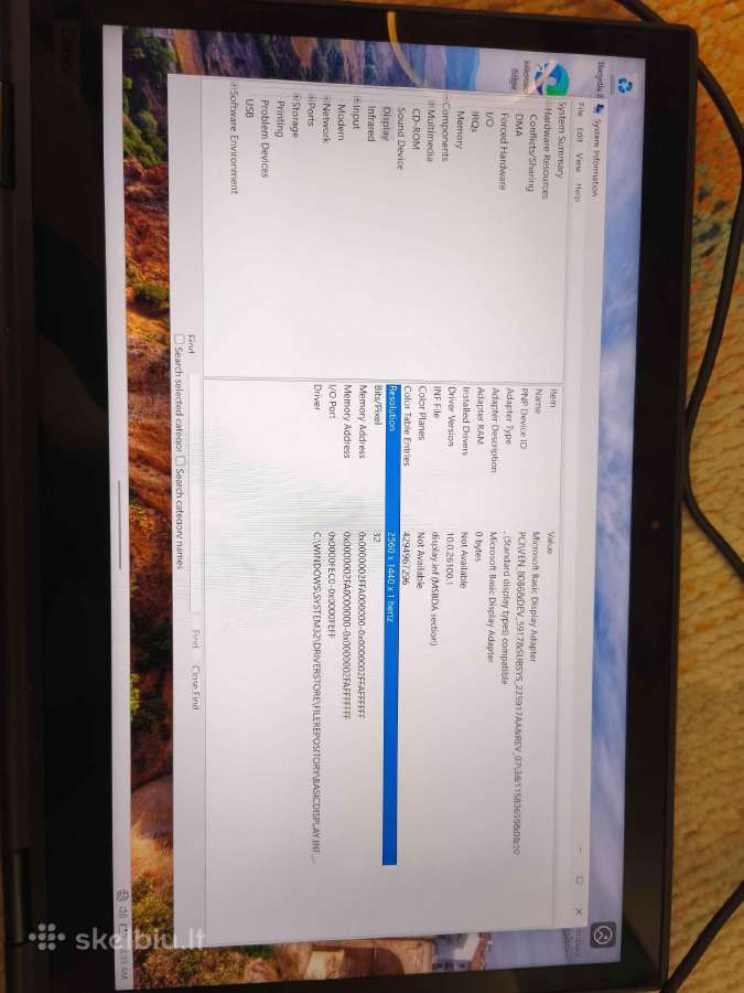 Thinkpad X1 Yoga 3rd gen 16gb i7 8650u - nuotraukos Nr. 6
