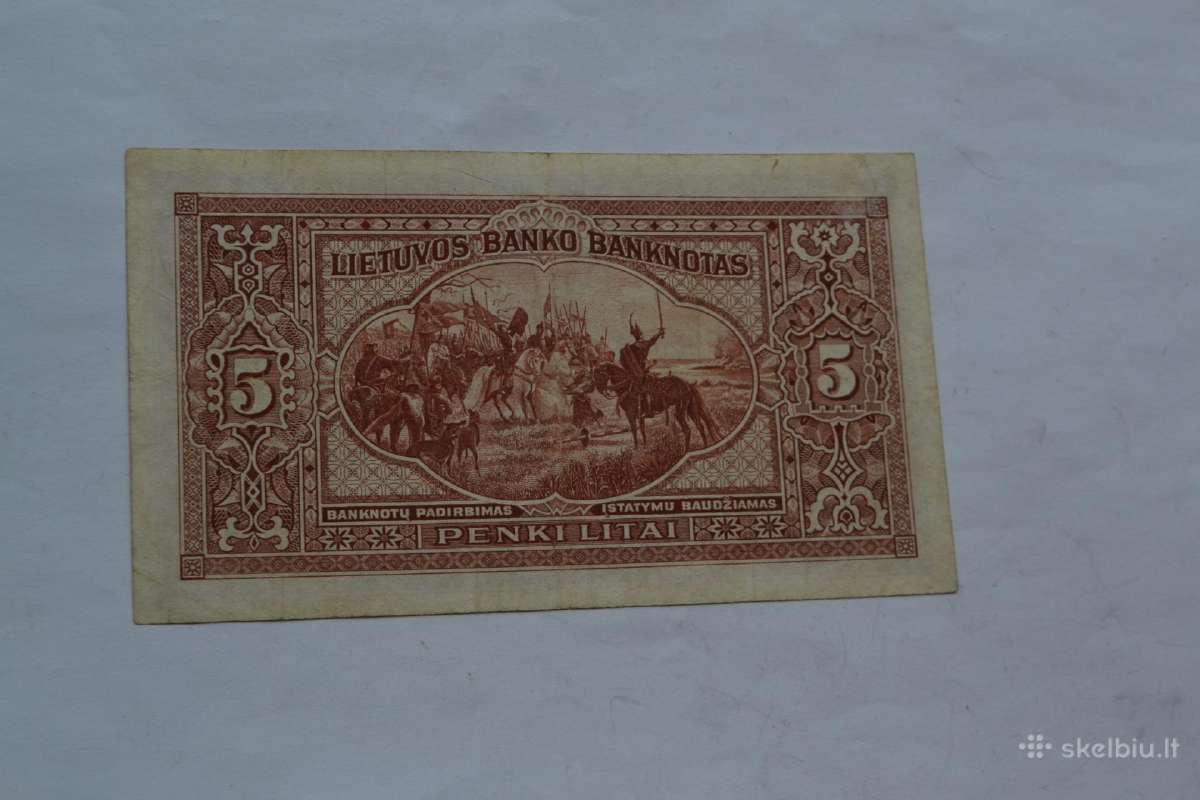5 Litai 1929 m. - nuotraukos Nr. 2