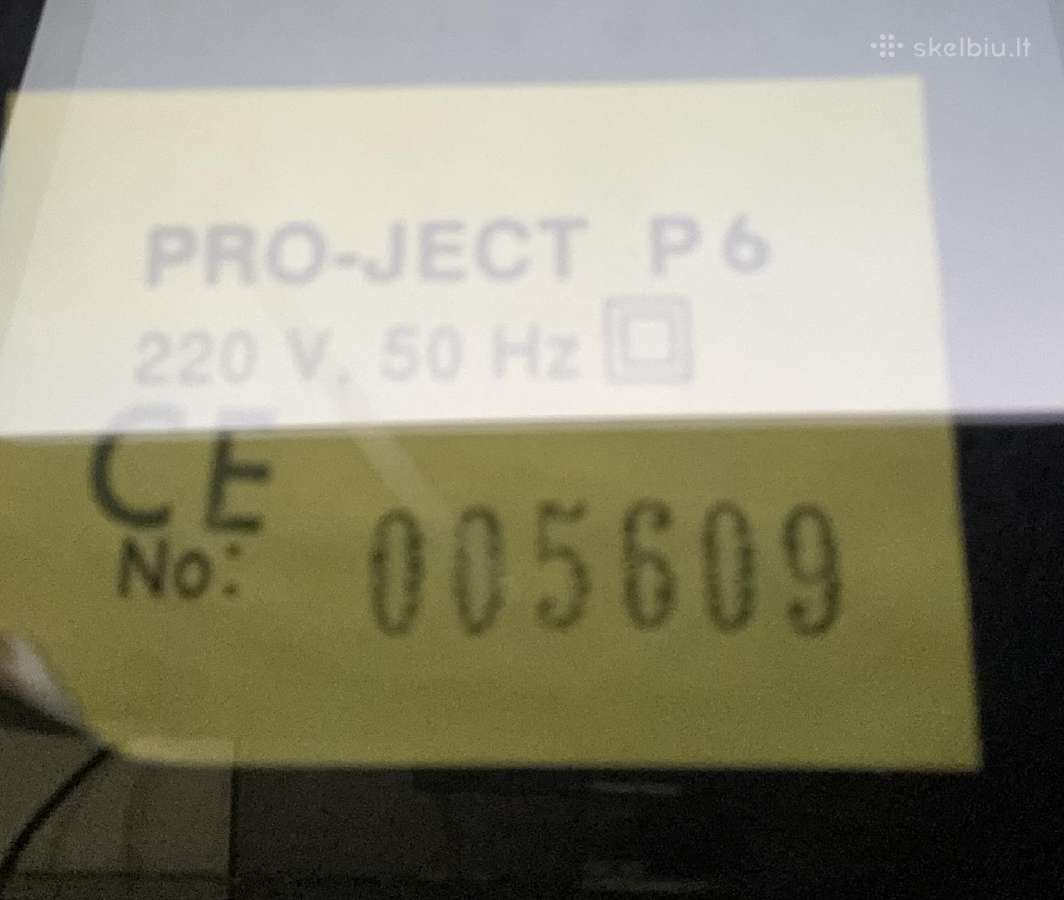 Pro-ject P6 / plokštelių grotuvai / patefonai - nuotraukos Nr. 4