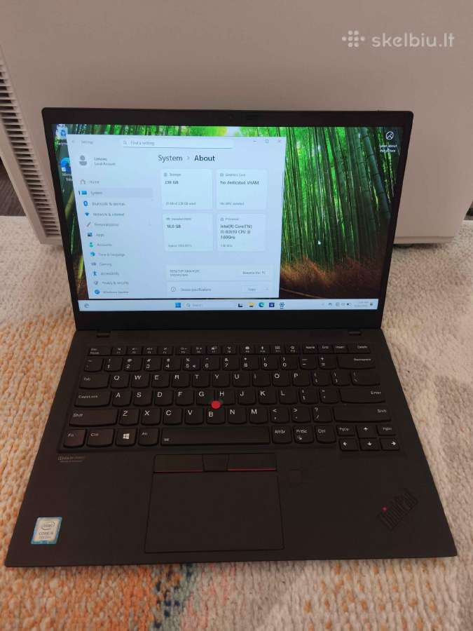 X1 carbon gen 7 16gb RAM i7-8650u