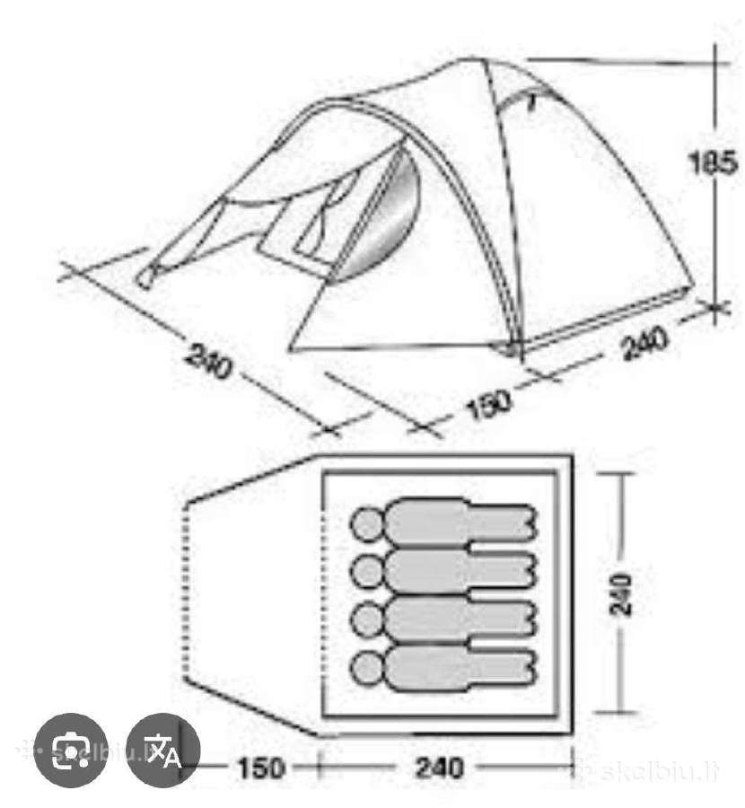 Palapinė keturvietė. Easy camp - nuotraukos Nr. 5