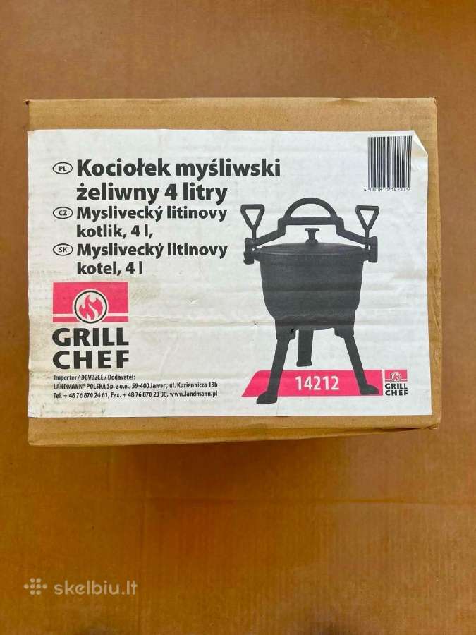 Grill Chef ketaus medžiotojų puodas (kazanas)