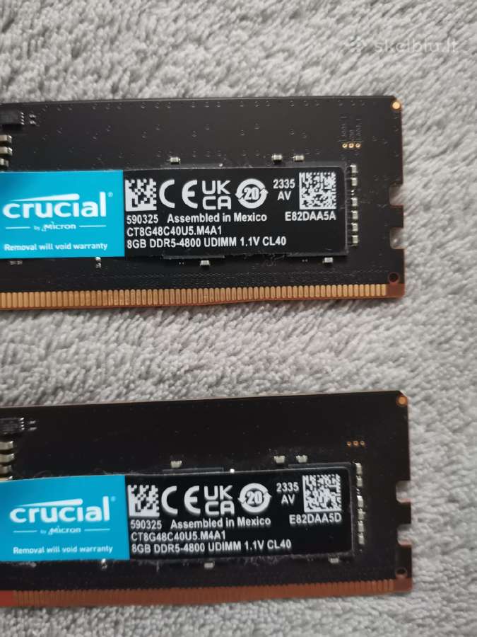 Crucial RAM ū GB Ddr5 4,800 MHz Cl40 - nuotraukos Nr. 2