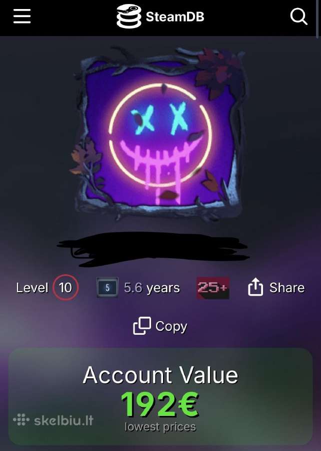 Parduodu Steam paskyra