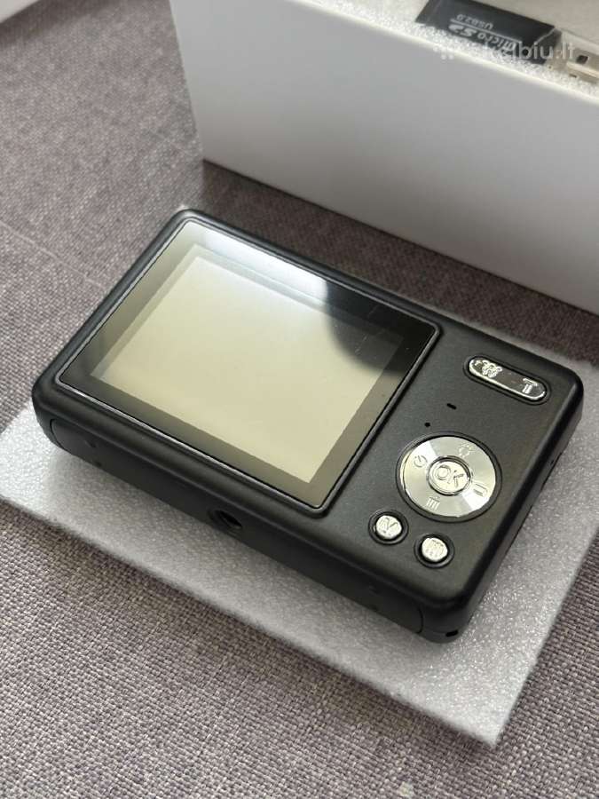 Y2k retro fotoaparatas su 8 GB juodas - nuotraukos Nr. 4