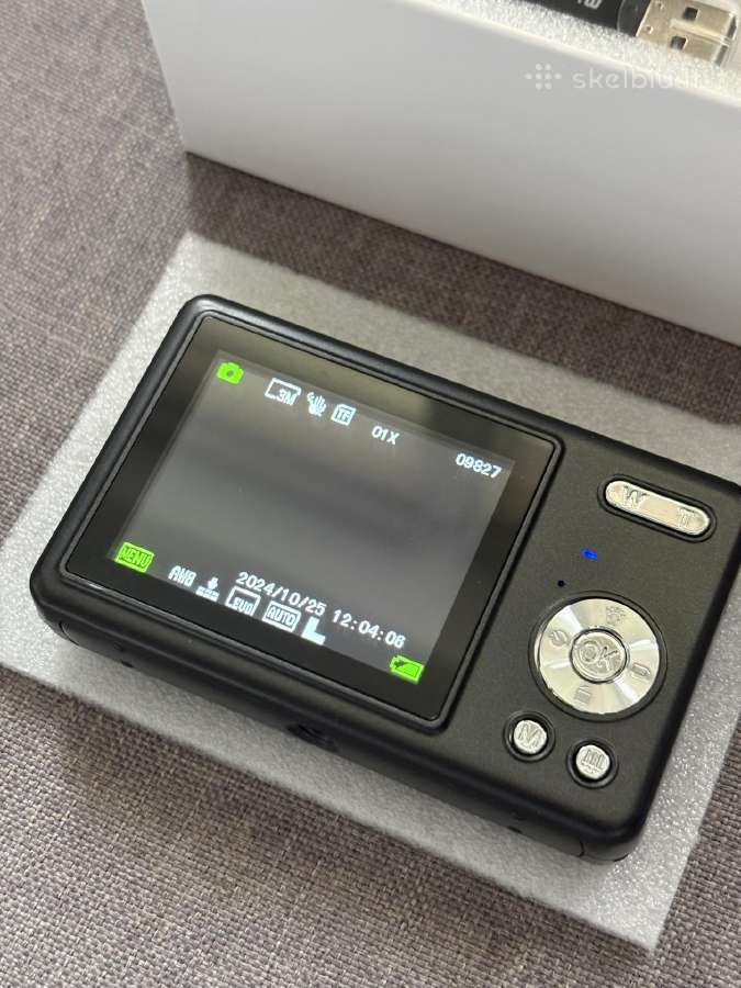 Y2k retro fotoaparatas su 8 GB juodas - nuotraukos Nr. 6