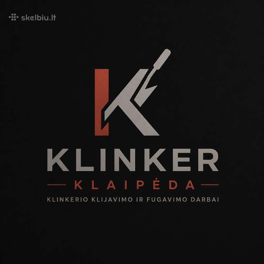 Klinkerio klijavimo fugavimo darbai