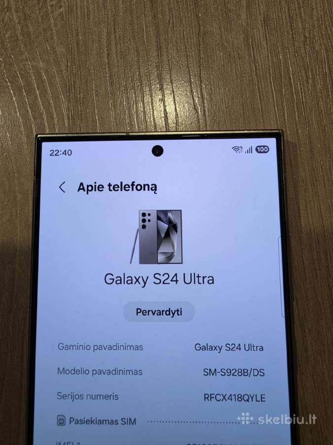 Samsung S24 Ultra 256gb + priedai - nuotraukos Nr. 5