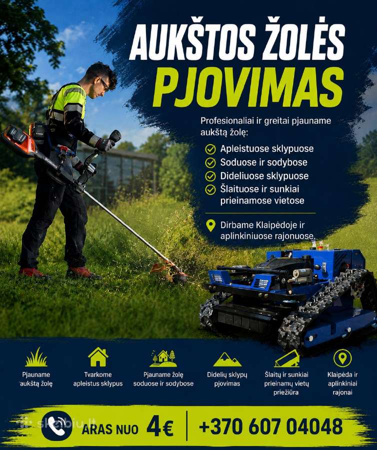 Žolės pjovimas