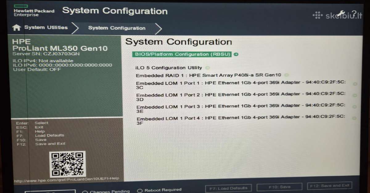 Hp Ml350 Gen10 xeon 4210 RAM 64gb - nuotraukos Nr. 7