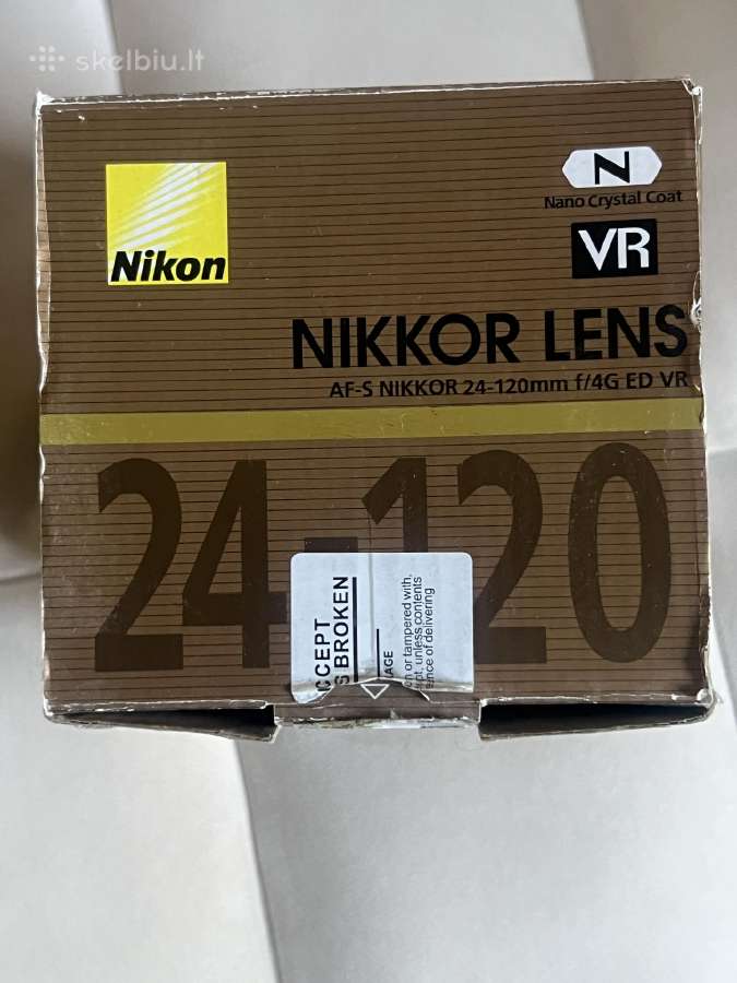 Nikon Af-s Nikkor 24-120mm f/4G Ed Vr objektyvas - nuotraukos Nr. 3