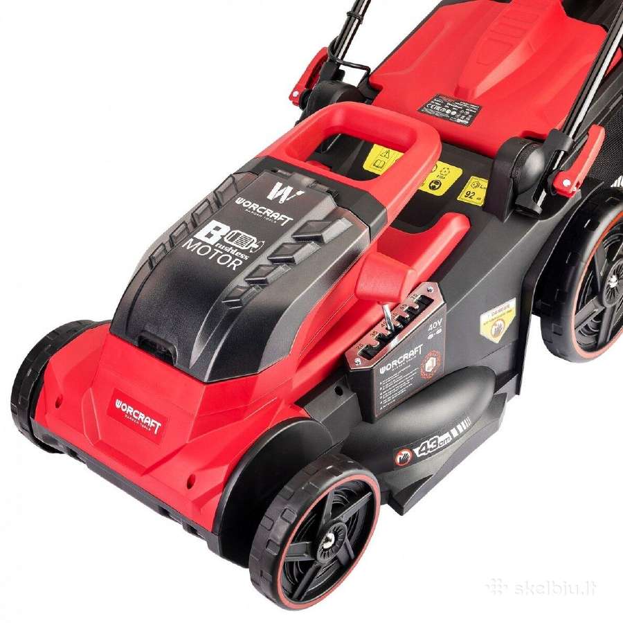 Akumuliatorinė vėjapjovė Worcraft 2x8.0ah - nuotraukos Nr. 5