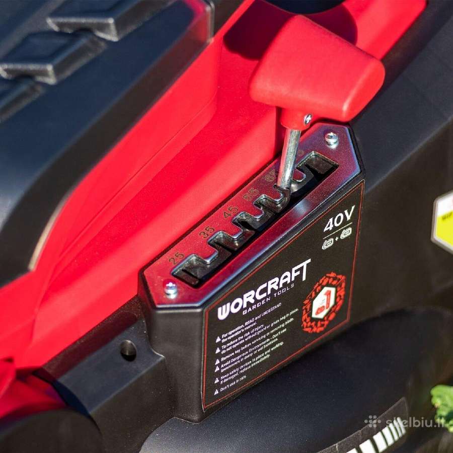 Akumuliatorinė vėjapjovė Worcraft 2x8.0ah - nuotraukos Nr. 18