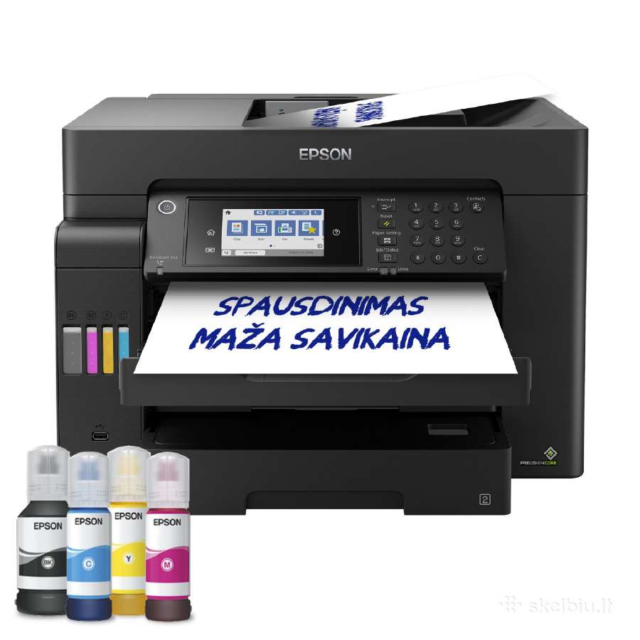 Epson Ecotank L15160 A3+ spausdintuvas Garantija