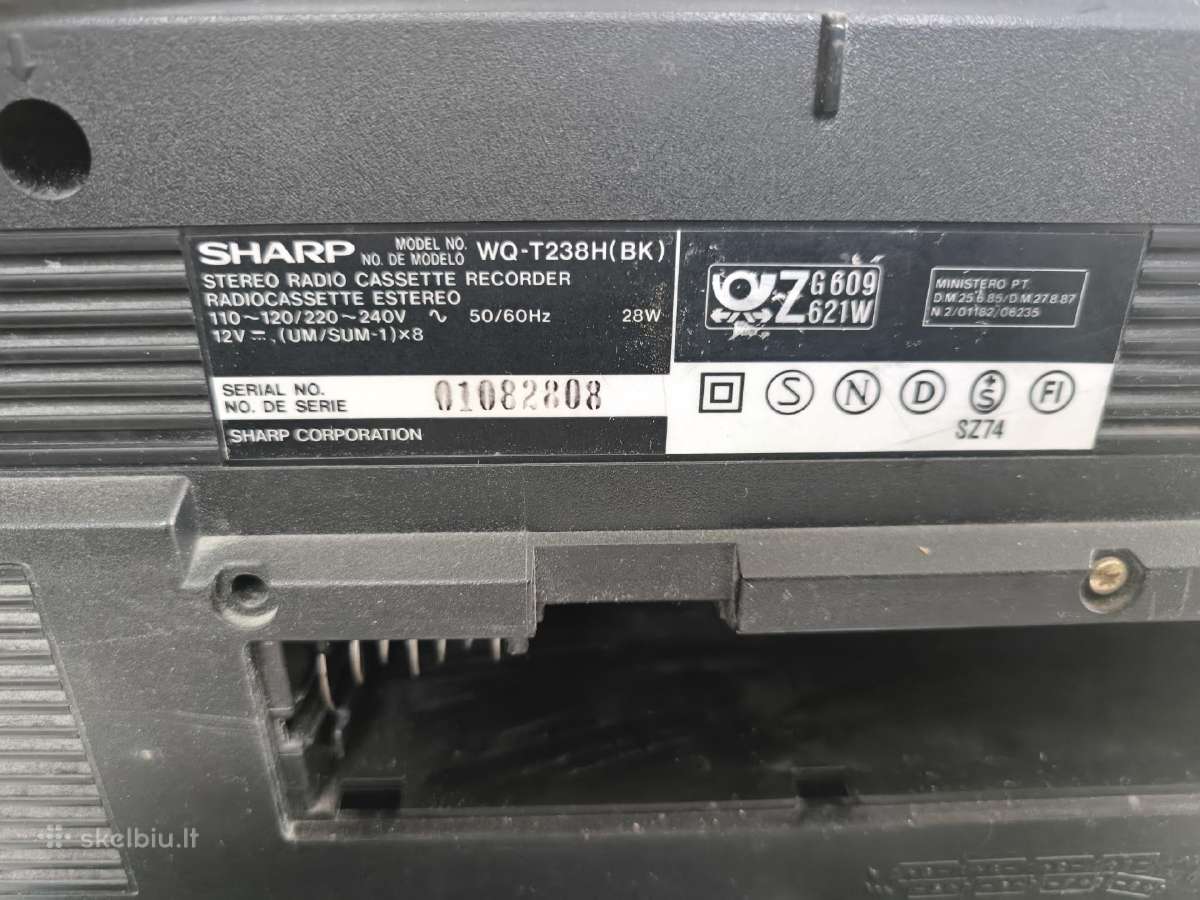 Sharp Wq-t238h (Bk) - nuotraukos Nr. 4
