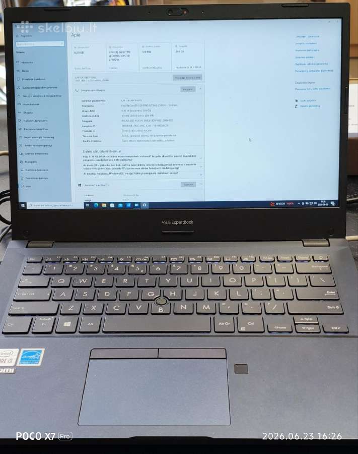Asus Expertbook P2 i3-10110u 14" 8gb/256gb/win10p