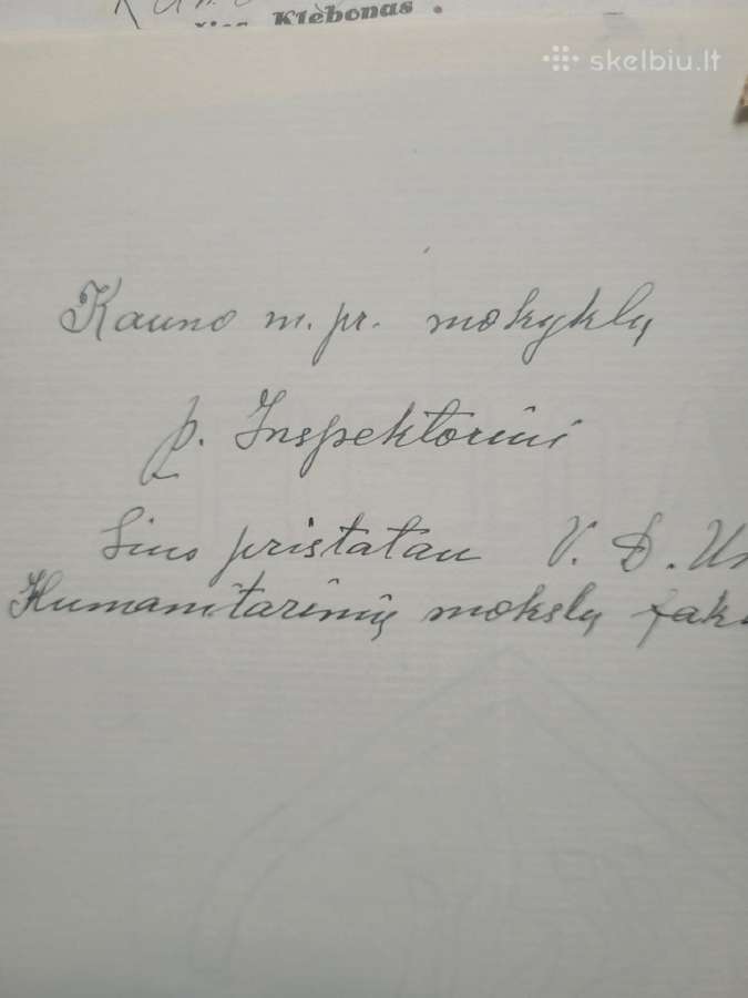 Antikvariniai dokumentai - nuotraukos Nr. 4